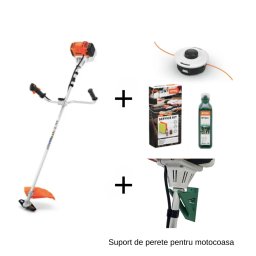 Promo Pachet Motocoasa STIHL FS 91 DM 250 + Suport perete + Cap pentru cosit + Service Kit + HP Ultra 100ml