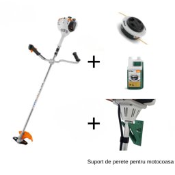Promo Pachet Motocoasa STIHL FS 235 + Suport Perete + Cap pentru cosit + HP Ultra 1L