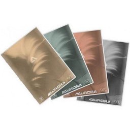 Caiet A5 36 file 90g/mp, coperta carton lucios, Aurora Mano