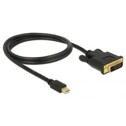 DELOCK Kabel mini DP 1.1 -> DVI (24+1) St/St 1.0m schwarz