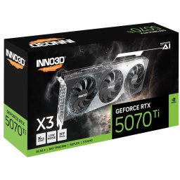 Placa video N507T3-16D7-176068N, nVidia GeForce RTX 5070 Ti X3 16 GB, GDDR7, 256 biti
