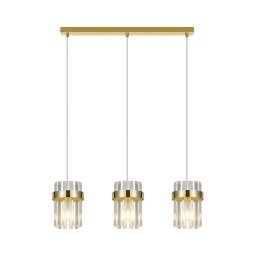 VETRO Lustră suspendată pe cablu 3xE14/10W/230V aurie