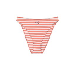 CALVIN KLEIN Costum de baie High Leg LV00Q61147 3SM 20171 cent stripe+acorn orange