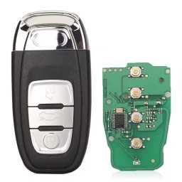 Cheie auto completa si programabila Techstar, compatibila cu Audi A4, A5, A6, A7, A8, Q5, S4, S5, RS4, RS5 – 433MHz, chip 754C/754G, lama retractabila
