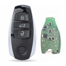 Cheie auto completa Techstar pentru VW Touareg, cu 3 butoane, programabila 434 MHz, cip 4A, echivalent OE 7P6959754