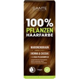 Vopsea de Par Bio, Castaniu-Maroniu, pe Baza de Plante, 100 g, LaVera and Sante