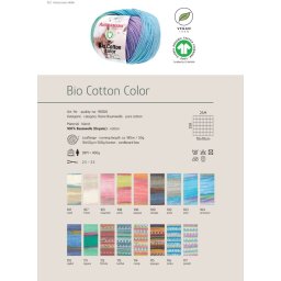Fir 100% bumbac organic, 50 g, 180 m, Bio Cotton Color Austermann