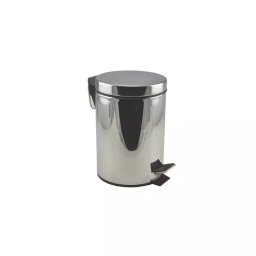 Cos de gunoi cu pedala din inox 3L, compact, pentru baie si bucatarie