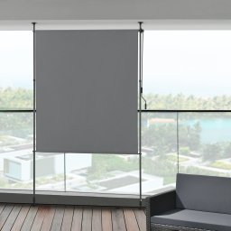 Rulou exterior pentru balcon si terasa 200x270 cm, gri închis