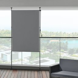 Rulou exterior pentru balcon si terasa 150x270 cm gri închis