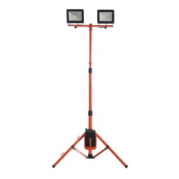 Stand cu 2 proiectoare LED Redback 40V, 2x20W, trepied reglabil, solo
