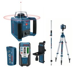 Nivela laser rotativa Bosch GRL 300 HV cu BT 300 si GR 240, set complet