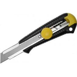 Cutter Stanley 18 mm cu maner ergonomic si blocare sigura a lamei