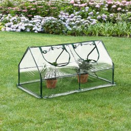 Mini sera de gradina Laubach 120x60x60 cm, folie PVC transparenta
