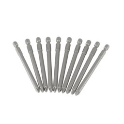 Set 10 biti Stanley PZ2, 100 mm, prindere 1/4 pentru insurubare precisa