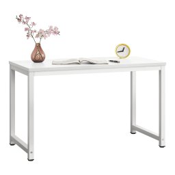 Birou Herning reglabil pe înaltime, alb, 120x60x75 cm, en.casa