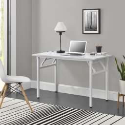 Birou pliabil Alta 120x60 cm, reglabil pe inaltime, alb