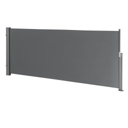 Paravan lateral retractabil gri 300x100 cm pentru terasa si balcon