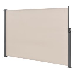 Paravan lateral retractabil 160x300 cm bej pentru terasa si balcon