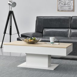 Masa de cafea pentru living Lünen 110x60 cm cu 2 spatii depozitare