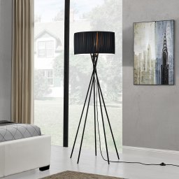 Lampadar Black Mikado negru, 1x E27, 48x155 cm, lux.pro