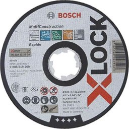 Disc taiere Bosch X-LOCK multimaterial 125 mm, grosime 1 mm