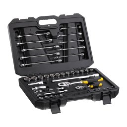 Set tubulare Stanley 41 piese cu clichet 1/4, 1/2 si chei combinate