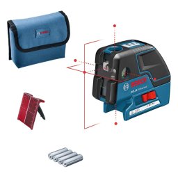 Nivela laser Bosch GCL 25, 10 m, 2 linii si 5 puncte, IP54