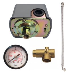 Set accesorii hidrofor ProGarden cu presostat, manometru si racorduri