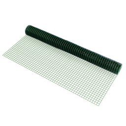 Gard din plasa metalica verde 1 x 5 m, PVC, pro.tec