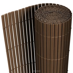 Masca de intimitate din PVC maro 200x300 cm pentru balcon si gradina