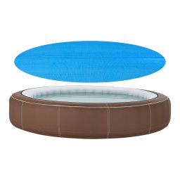 Prelata solara pentru piscina Ferrarno 549 cm, albastra, [en.casa]