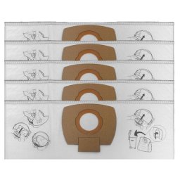 Set 5 saci de praf textili Makita P-72899 pentru aspiratoare VC