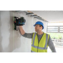Nivela laser Bosch GLL 12V-100-33CG verde 3x360° cu LB 10 si L-BOXX