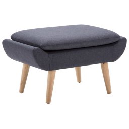 Taburet, tapiterie din material textil, 73x43x42 cm, gri închis GartenMobel Dekor