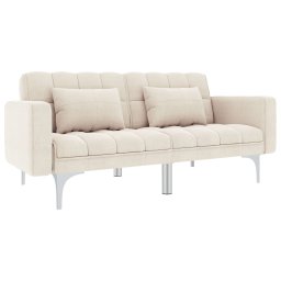Canapea extensibila, crem, material textil GartenMobel Dekor