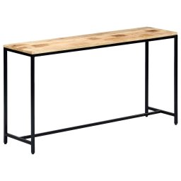 Masa consola, 140 x 35 x 76 cm, lemn masiv de mango nefinisat GartenMobel Dekor