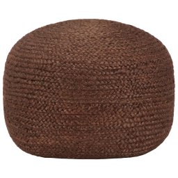 Taburet lucrat manual, maro, 40x45 cm, iuta GartenMobel Dekor