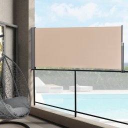 Paravan lateral retractabil pentru balcon si terasa 120x300 cm bej
