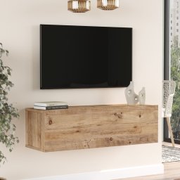 Comoda TV suspendata Lapinlahti, stejar rustic, 100 x 31,5 x 29,5 cm