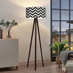 Lampadar Newport alb-negru cu design modern, 140 cm, [lux.pro]