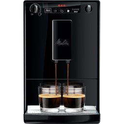 Espressor automat Melitta® Solo Pure Black E950-222, 1400W, 15 bari, 1.2l, Rezervor boabe, Slim 20cm, Negru