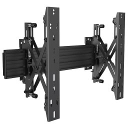 Suport de perete reglabil Equip 650355, 37"-65", 30 kg, inclinare/rotatie, negru