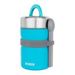 Termos pentru supa/mancare NOVEEN TB963, 2000ml, pereti dubli, inox, Albastru