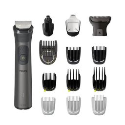Aparat de tuns multifunctional 14 in 1 PHILIPS Multigroom Series 7000 MG7940-75, acumulator, autonomie 120 min, Negru