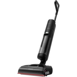 Aspirator vertical fara fir Dreame H15 Pro, pentru curare uscata si umeda, 400W, 21.000Pa, autonomie 60min, rezervor apa curata 780ml, apa murdara 700ml, TangleCut, ThermoTub 100C, ecran LCD, Gri