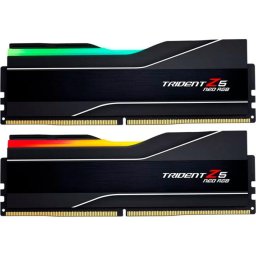 Kit dual memorie RAM G.Skill Trident Z5 NEO RGB, Capacitate 48 GB DDR5 (2x 24 GB), Frecventa 6000 MHz, CL 40, Negru