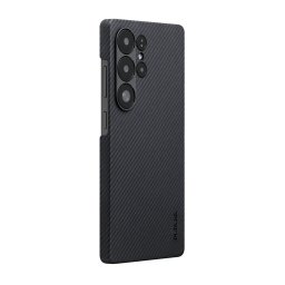 Husa Pitaka Samsung Galaxy S25 Ultra Mag EZ Case Twill Negru/gri