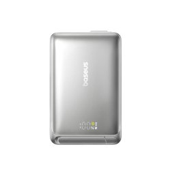 Baterie externa Baseus Nomos Qi2 Magnetic, 10.000 mAh, 45W, cablu USB-C inclus, Gri