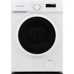 Masina de spalat rufe slim Heinner HWM-M9014SMA+++, 9 kg, 1400 rpm, Clasa A, Motor inverter, Display digital, Blocare acces copii, Program Hygine 90°C, Alb